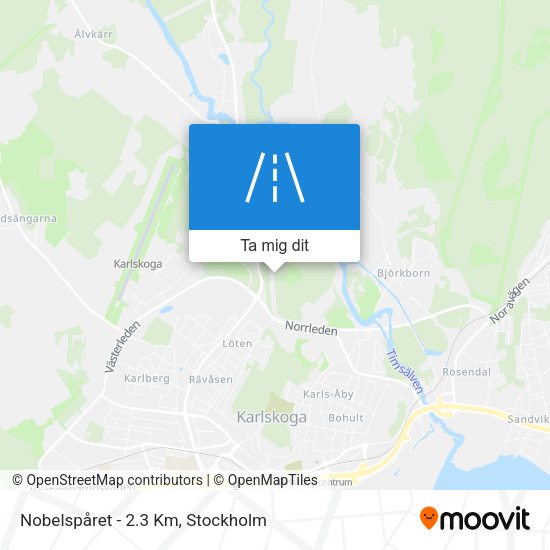 Nobelspåret - 2.3 Km karta
