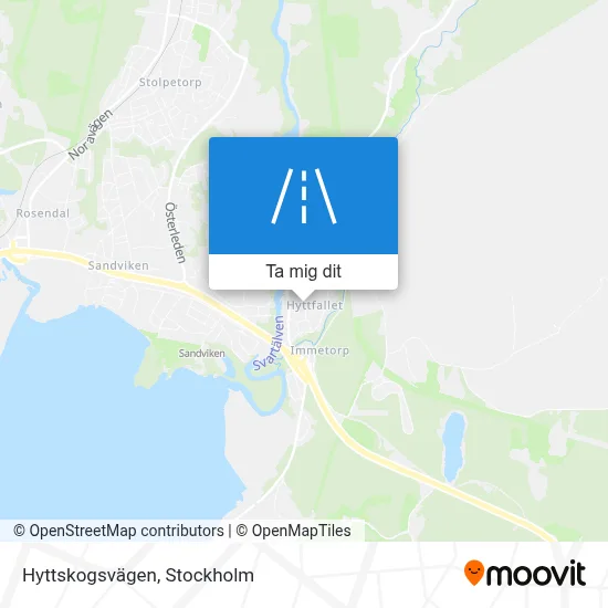 Hyttskogsvägen karta