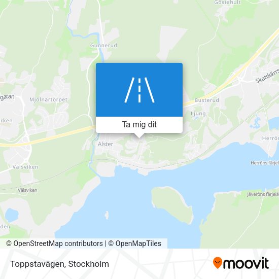 Toppstavägen karta