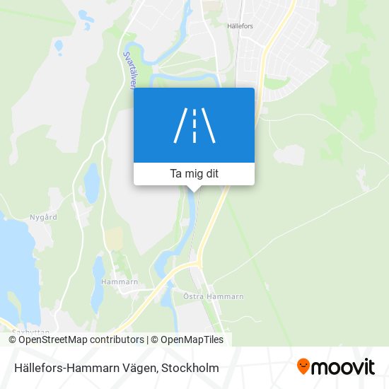 Hällefors-Hammarn Vägen karta