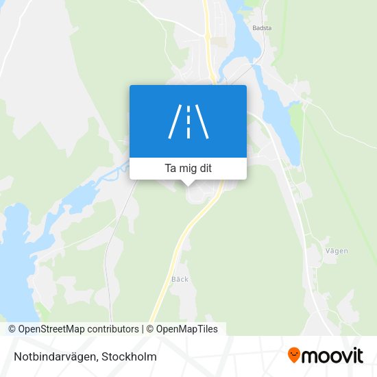 Notbindarvägen karta