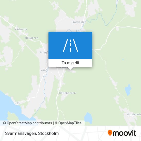 Svarmansvägen karta