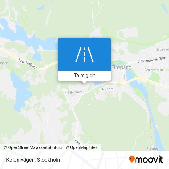 Kolonivägen karta