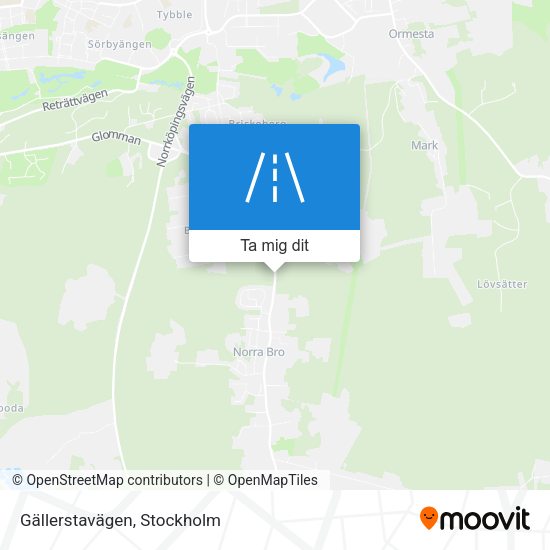 Gällerstavägen karta