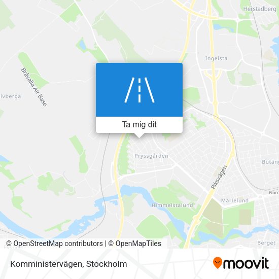 Komministervägen karta