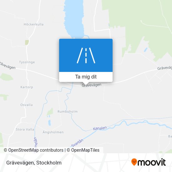 Grävevägen karta