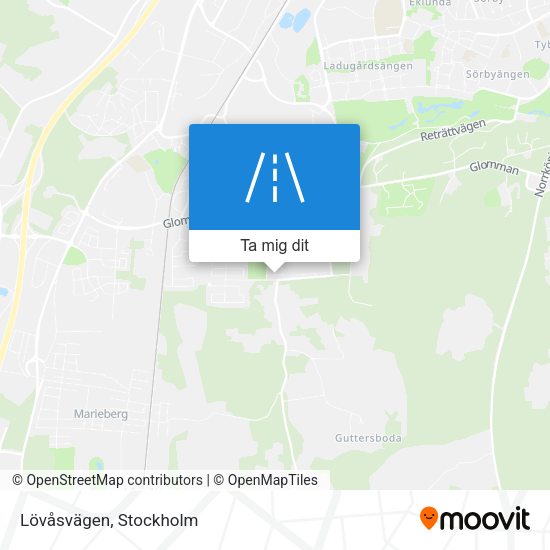 Lövåsvägen karta