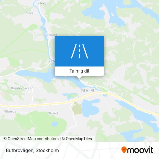 Butbrovägen karta