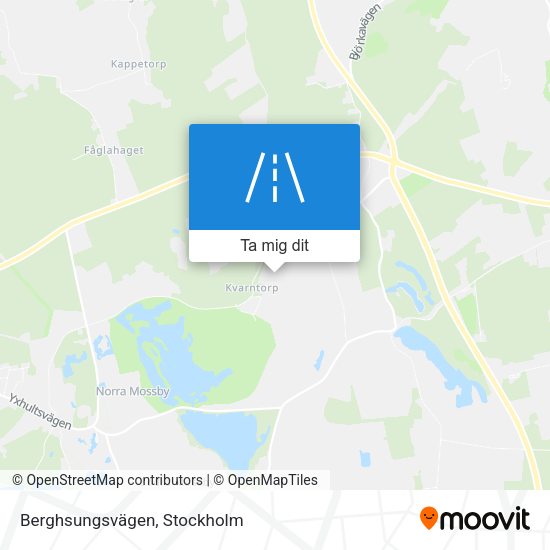 Berghsungsvägen karta