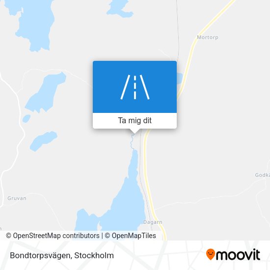 Bondtorpsvägen karta
