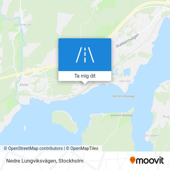 Nedre Lungviksvägen karta