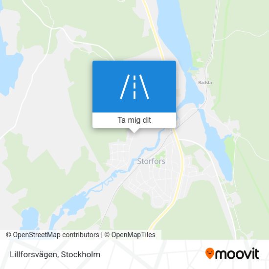 Lillforsvägen karta