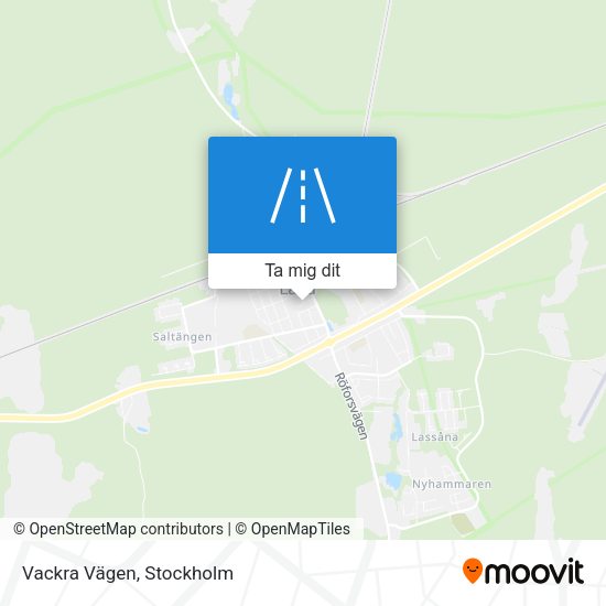Vackra Vägen karta