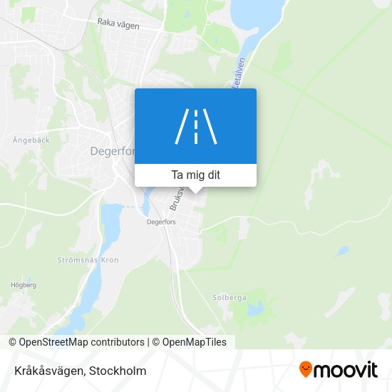 Kråkåsvägen karta