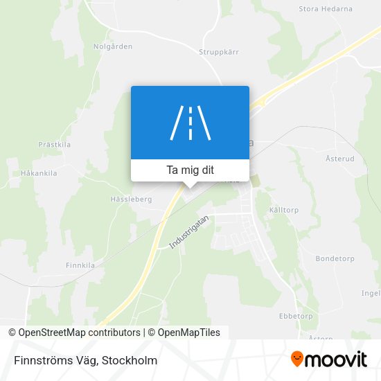 Finnströms Väg karta