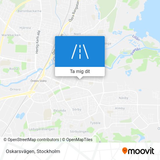Oskarsvägen karta