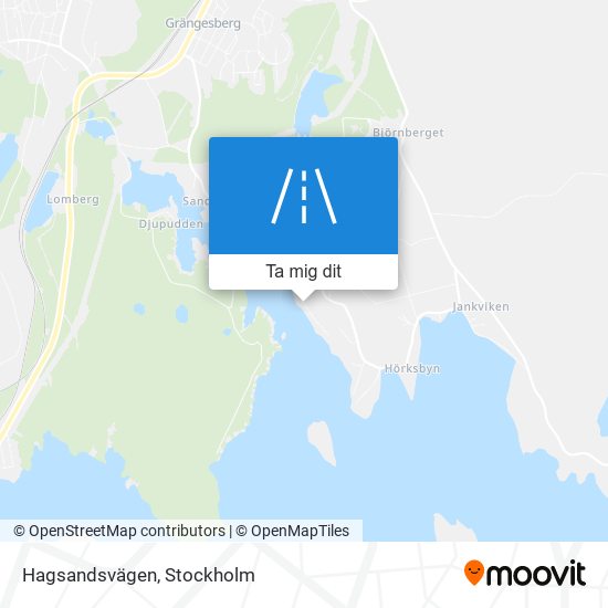 Hagsandsvägen karta