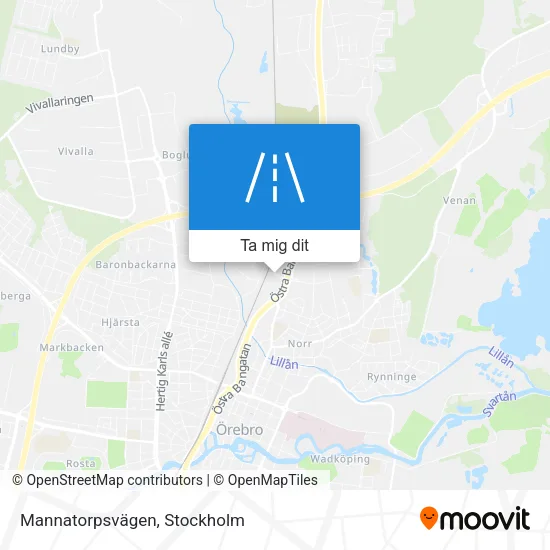 Mannatorpsvägen karta