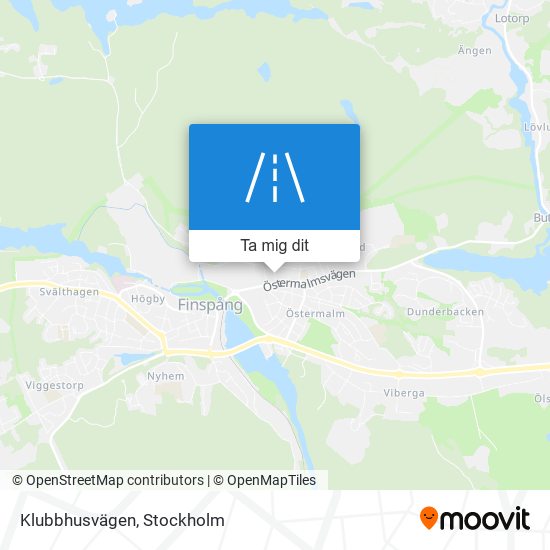 Klubbhusvägen karta