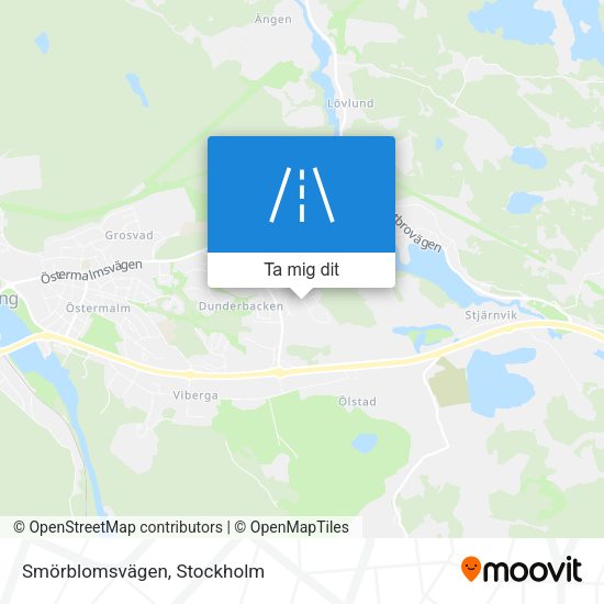 Smörblomsvägen karta