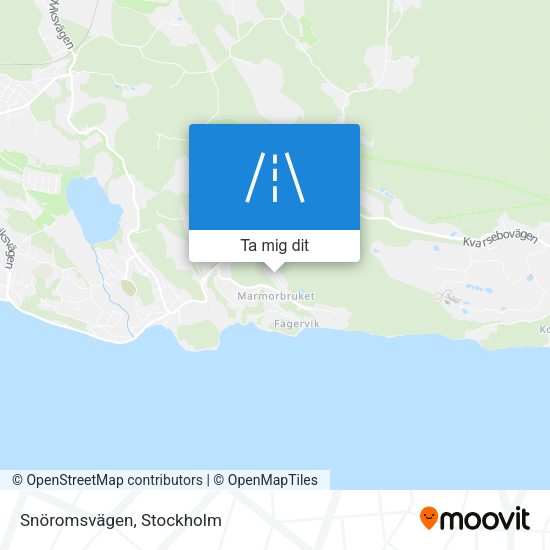 Snöromsvägen karta