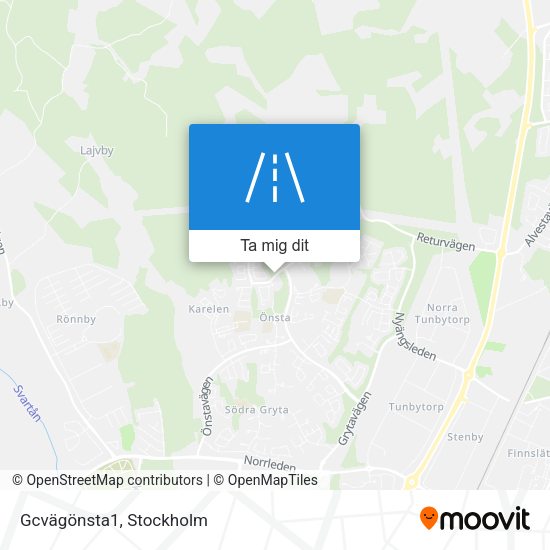 Gcvägönsta1 karta