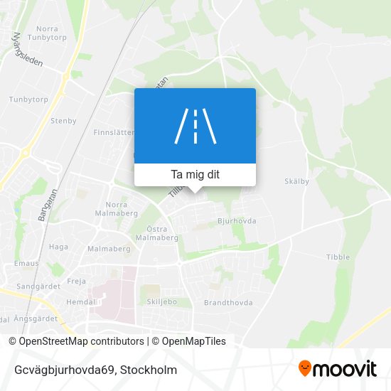 Gcvägbjurhovda69 karta