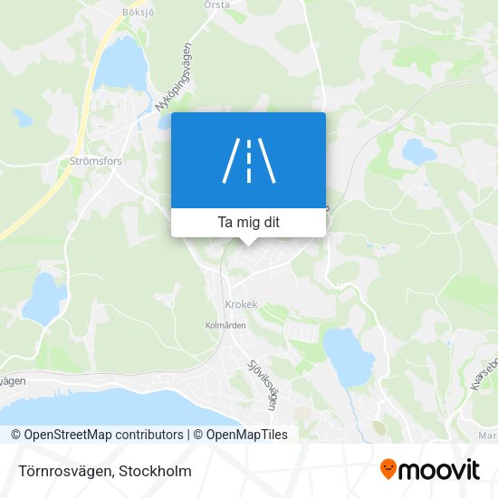 Törnrosvägen karta