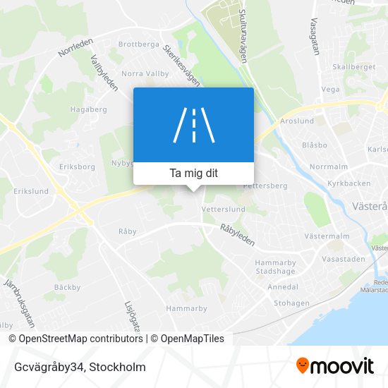Gcvägråby34 karta