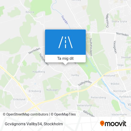 Gcvägnorra Vallby34 karta