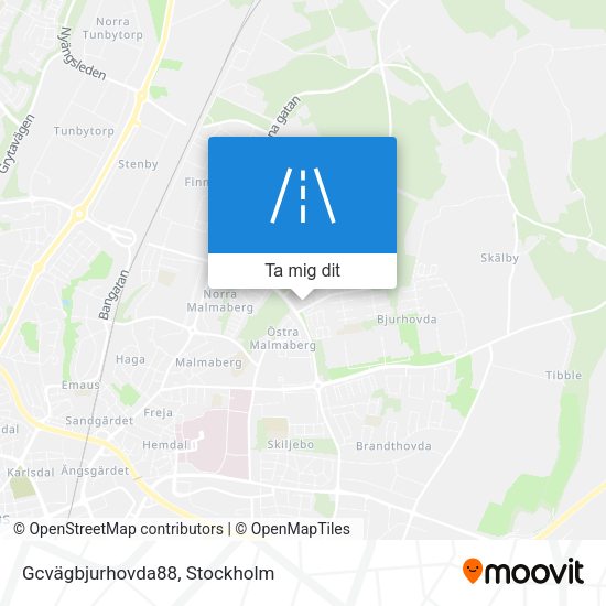 Gcvägbjurhovda88 karta