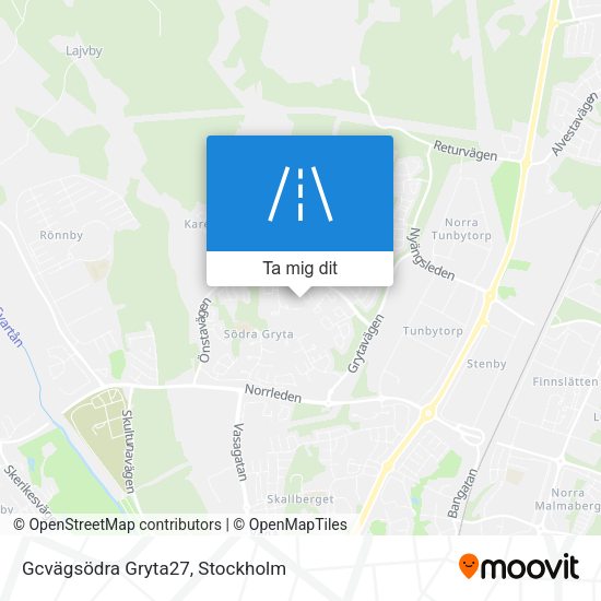 Gcvägsödra Gryta27 karta