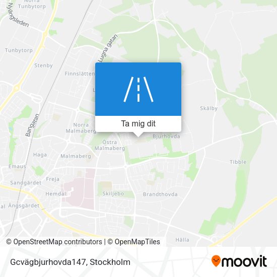 Gcvägbjurhovda147 karta