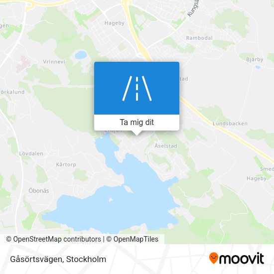 Gåsörtsvägen karta