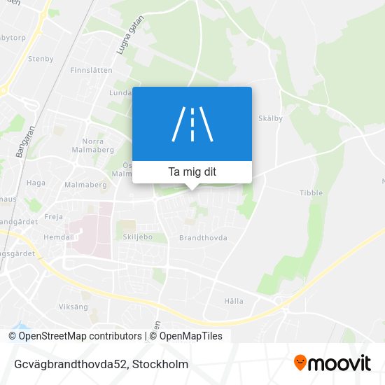 Gcvägbrandthovda52 karta