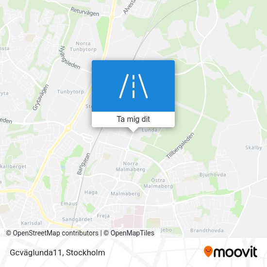 Gcväglunda11 karta
