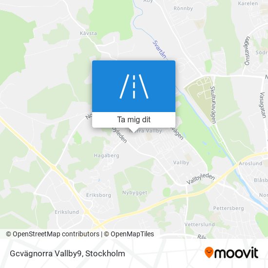 Gcvägnorra Vallby9 karta