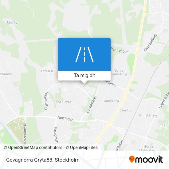 Gcvägnorra Gryta83 karta