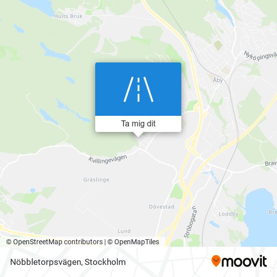 Nöbbletorpsvägen karta