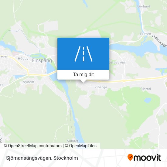 Sjömansängsvägen karta