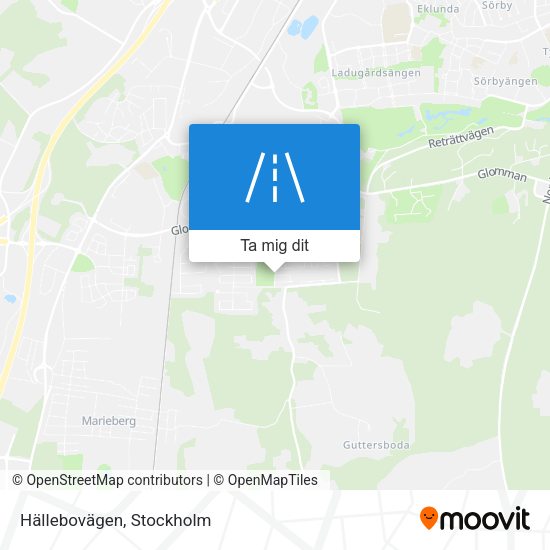 Hällebovägen karta