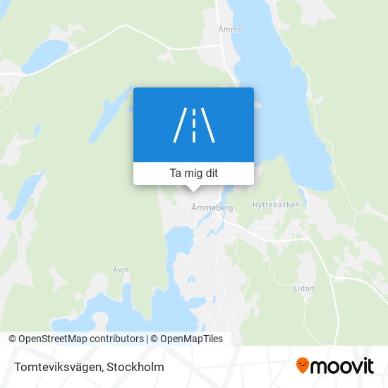 Tomteviksvägen karta