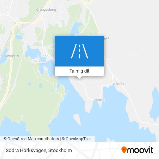 Södra Hörksvägen karta