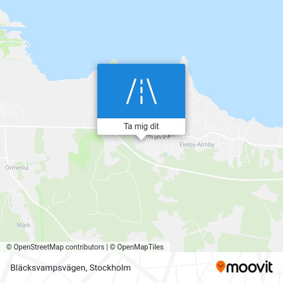 Bläcksvampsvägen karta