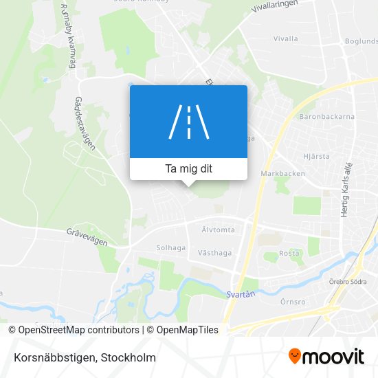 Korsnäbbstigen karta