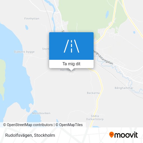 Rudolfsvägen karta