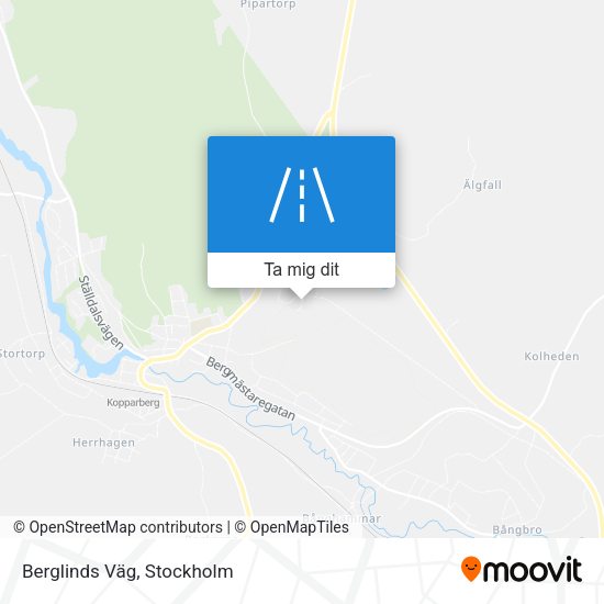 Berglinds Väg karta