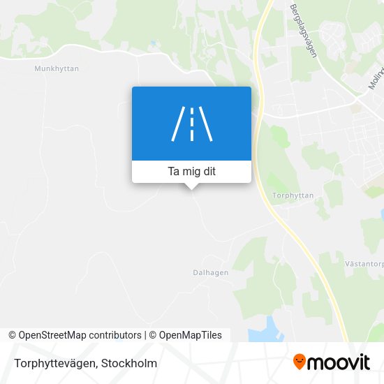 Torphyttevägen karta