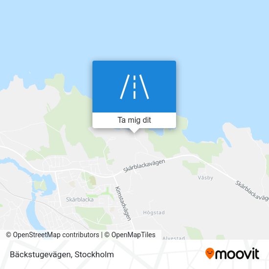 Bäckstugevägen karta