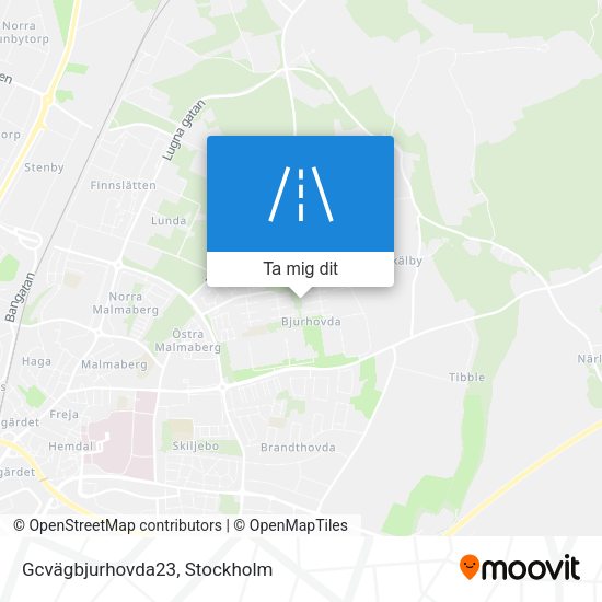Gcvägbjurhovda23 karta